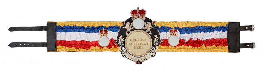 QUEENSBURY ENGRAVE SILK CHAMPIONSHIP BELT - QUEEN/B/ENGRAVE/SILK - AVAILABLE IN 6 COLOURS